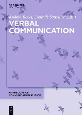 Saussure / Rocci |  Verbal Communication | Buch |  Sack Fachmedien