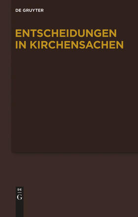 Baldus / Muckel / Hering |  Entscheidungen in Kirchensachen seit 1946 | eBook | Sack Fachmedien