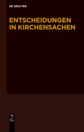 Baldus / Muckel / Diel |  Entscheidungen in Kirchensachen seit 1946 | eBook | Sack Fachmedien