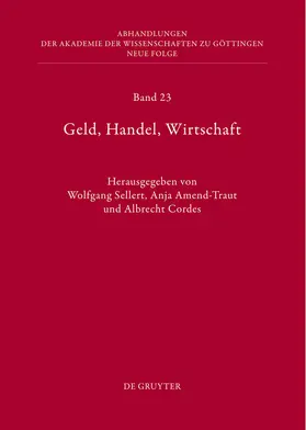 Amend-Traut / Sellert / Cordes |  Geld, Handel, Wirtschaft | Buch |  Sack Fachmedien