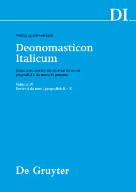 Schweickard |  Derivati da nomi geografici (R-Z) | Buch |  Sack Fachmedien