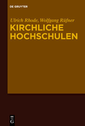 Rhode / Rüfner | Kirchliche Hochschulen | E-Book | sack.de