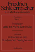 Meckenstock |  Predigten. Erste bis Vierte Sammlung (1801-1820) mit den Varianten der Neuauflagen (1806-1826) | Buch |  Sack Fachmedien