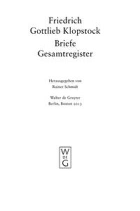 Schmidt | Gesamtregister | Buch | 978-3-11-027327-4 | sack.de