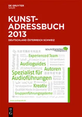  Kunstadressbuch Deutschland, Österreich, Schweiz 2013 | Buch |  Sack Fachmedien