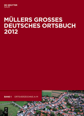  Müllers Großes Deutsches Ortsbuch 2012 | Buch |  Sack Fachmedien