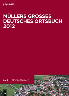  Müllers Großes Deutsches Ortsbuch 2012 | Buch |  Sack Fachmedien