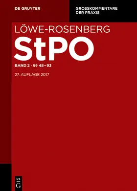 Bertheau / Ignor / Krause |  Löwe/Rosenberg. Die Strafprozessordnung und das Gerichtsverfassungsgesetz | Buch |  Sack Fachmedien