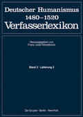 Keil / Worstbrock / Stammler |  Rhagius, Johannes (Forts.) - Stamler, Johannes | Buch |  Sack Fachmedien