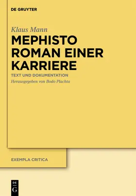 Plachta / Mann |  Mephisto. Roman einer Karriere | Buch |  Sack Fachmedien