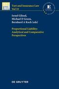 Gilead / Koch / Green |  Proportional Liability: Analytical and Comparative Perspectives | Buch |  Sack Fachmedien