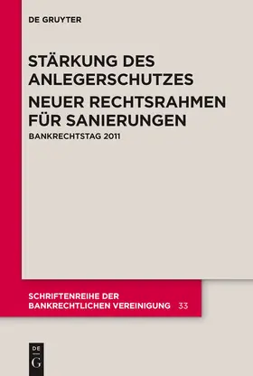  Stärkung des Anlegerschutzes. Neuer Rechtsrahmen für Sanierungen. | Buch |  Sack Fachmedien