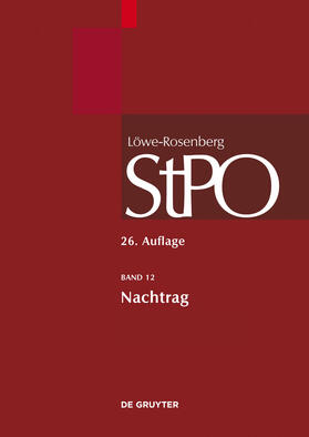 Erb | Nachtrag | Buch | 978-3-11-028494-2 | sack.de