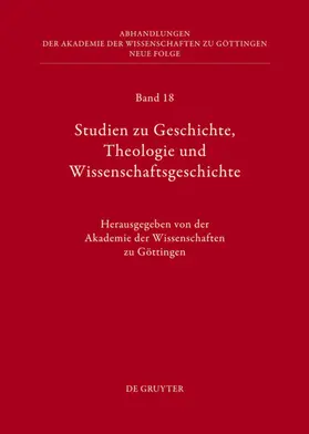 Studien zu Geschichte, Theologie und Wissenschaftsgeschichte | E-Book | www.sack.de