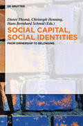 Thomä / Schmid / Henning |  Social Capital, Social Identities | Buch |  Sack Fachmedien