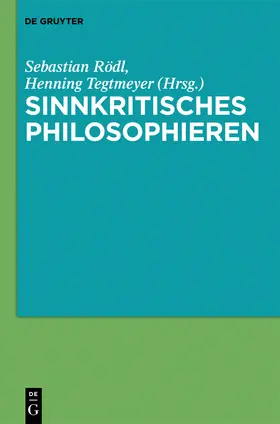 Tegtmeyer / Rödl |  Sinnkritisches Philosophieren | Buch |  Sack Fachmedien