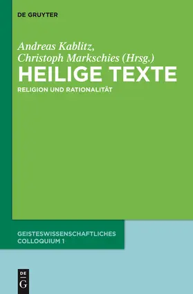 Kablitz / Markschies |  Heilige Texte | Buch |  Sack Fachmedien