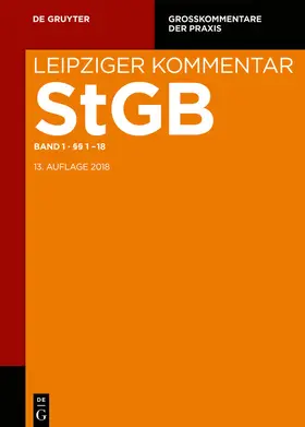 Bülte / Dannecker / Hilgendorf |  Strafgesetzbuch. Leipziger Kommentar / Einleitung, §§ 1-18 | eBook | Sack Fachmedien