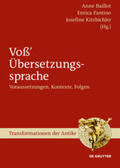 Baillot / Fantino / Kitzbichler |  Voß' Übersetzungssprache | Buch |  Sack Fachmedien
