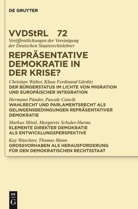 Walter / Gärditz / Pünder | Repräsentative Demokratie in der Krise? | E-Book | sack.de