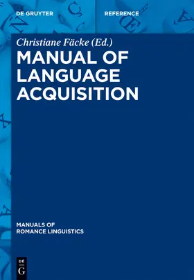 Fäcke |  Manual of Language Acquisition | Buch |  Sack Fachmedien
