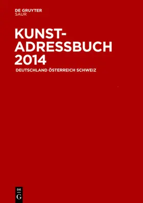  Kunstadressbuch Deutschland, Österreich, Schweiz 2014 | Buch |  Sack Fachmedien
