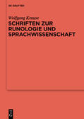Krause / van Nahl / Beck |  Schriften zur Runologie und Sprachwissenschaft | Buch |  Sack Fachmedien