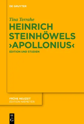 Terrahe |  Heinrich Steinhöwels ‚Appolonius‘ | Buch |  Sack Fachmedien