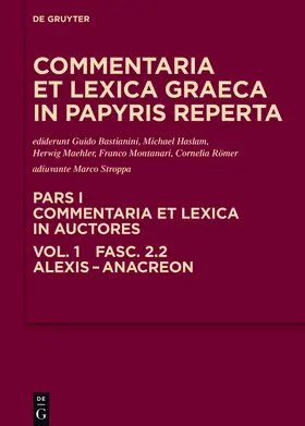 Bastianini / Haslam / Maehler |  Alexis - Anacreon | Buch |  Sack Fachmedien