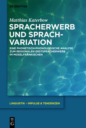Katerbow |  Spracherwerb und Sprachvariation | Buch |  Sack Fachmedien