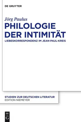 Paulus | Philologie der Intimität | E-Book | www.sack.de