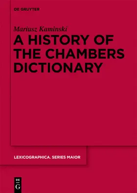 Kaminski |  A History of the Chambers Dictionary | eBook | Sack Fachmedien