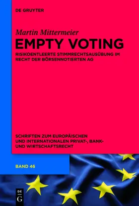 Mittermeier |  Empty Voting | Buch |  Sack Fachmedien