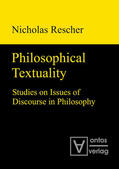 Rescher |  Philosophical Textuality | Buch |  Sack Fachmedien