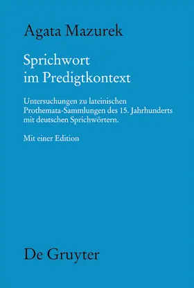Mazurek |  Sprichwort im Predigtkontext | Buch |  Sack Fachmedien