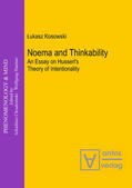 Kosowski |  Noema and Thinkability | Buch |  Sack Fachmedien