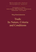 Khatchadourian |  Truth: Its Nature, Criteria and Conditions | Buch |  Sack Fachmedien