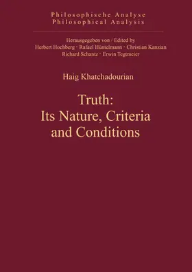 Khatchadourian | Truth: Its Nature, Criteria and Conditions | E-Book | www.sack.de