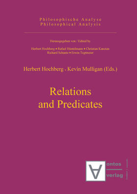 Mulligan / Hochberg | Relations and Predicates | Buch | 978-3-11-032653-6 | sack.de