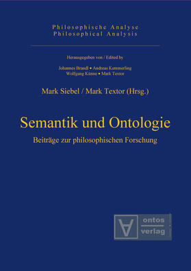 Textor / Siebel | Semantik und Ontologie | Buch | 978-3-11-032676-5 | sack.de