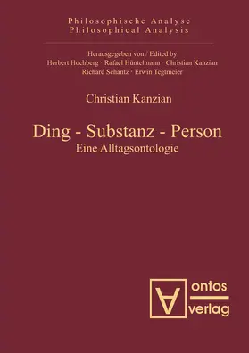 Kanzian |  Ding - Substanz - Person | Buch |  Sack Fachmedien