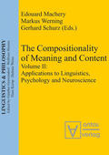 Werning / Schurz / Machery |  Applications to Linguistics, Psychology and Neuroscience | Buch |  Sack Fachmedien