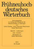 Anderson / Reichmann / Goebel |  Frühneuhochdeutsches Wörterbuch, Band 9/Lieferung 5, mat ¿ mindern | Buch |  Sack Fachmedien