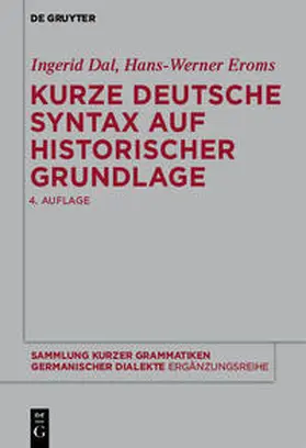Dal |  Kurze deutsche Syntax auf historischer Grundlage | Buch |  Sack Fachmedien