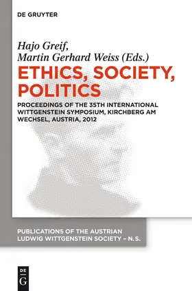 Weiss / Greif |  Ethics, Society, Politics | Buch |  Sack Fachmedien