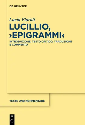 Floridi | Lucillio, "Epigrammi" | E-Book | www.sack.de