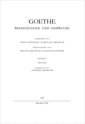 Reimann |  Goethe - Begegnungen und Gespräche Bd. 5 (1815-1816) | Buch |  Sack Fachmedien