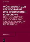 Wiegand / Beißwenger / Gouws |  Wörterbuch zur Lexikographie und Wörterbuchforschung / D - H | eBook | Sack Fachmedien