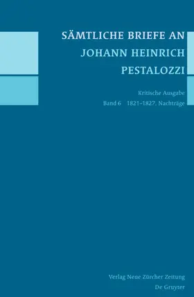 Horlacher / Tröhler |  1821-1827, Nachträge | eBook | Sack Fachmedien
