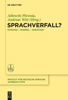 Witt / Plewnia |  Sprachverfall? | Buch |  Sack Fachmedien